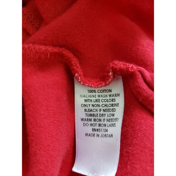 Kim Rogers Women's Red V Neck 100% Cotton Short Sleeve T Shirt Top Size XXL - Picture 4 of 6